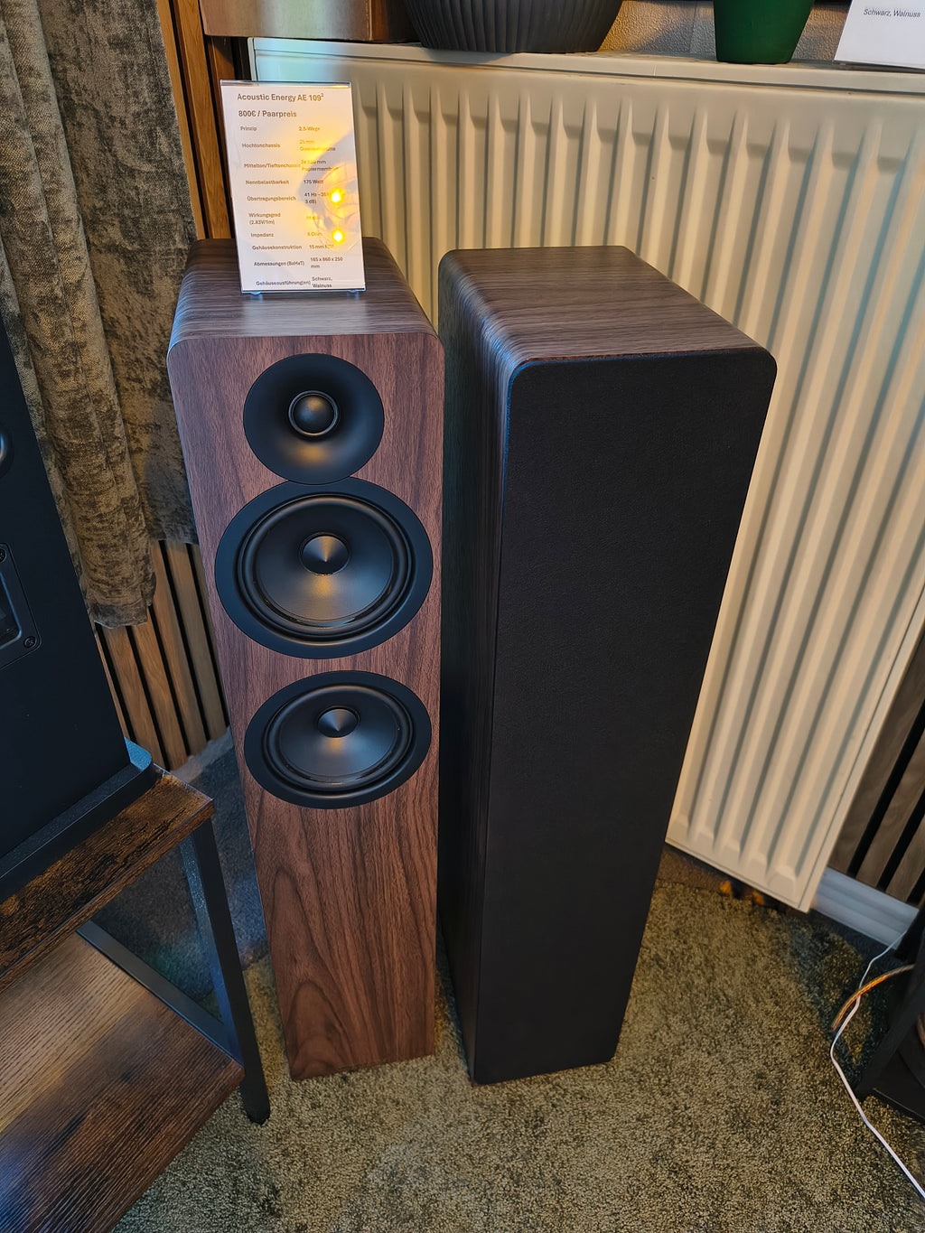 Acoustic Energy AE109² (Paarpreis - Aussteller) Walnuss