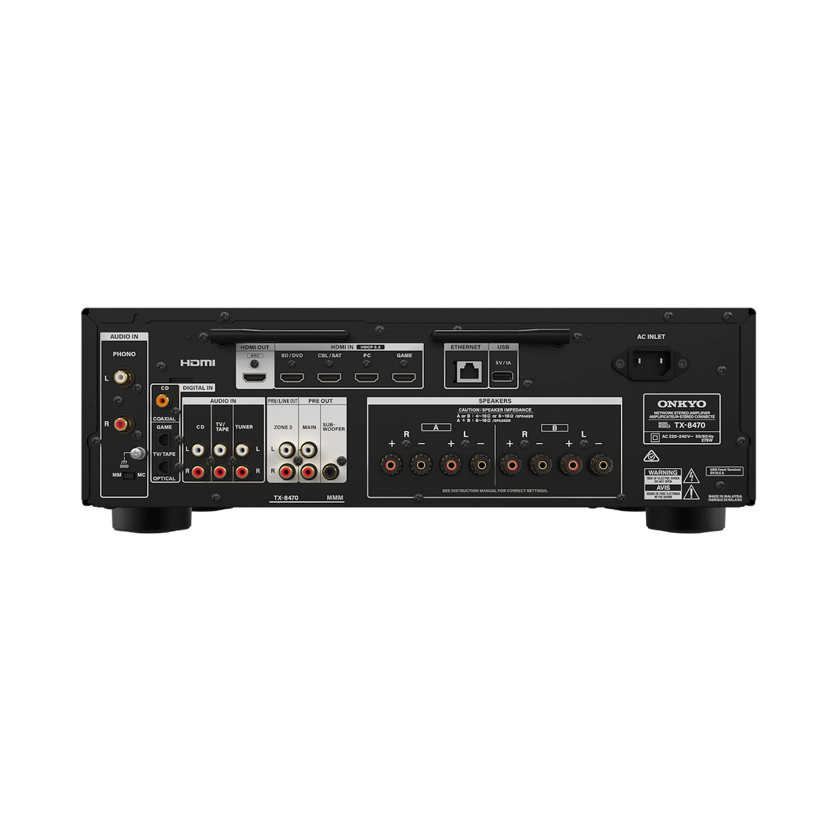 Onkyo TX-8470 Netzwerk-Stereo-Receiver