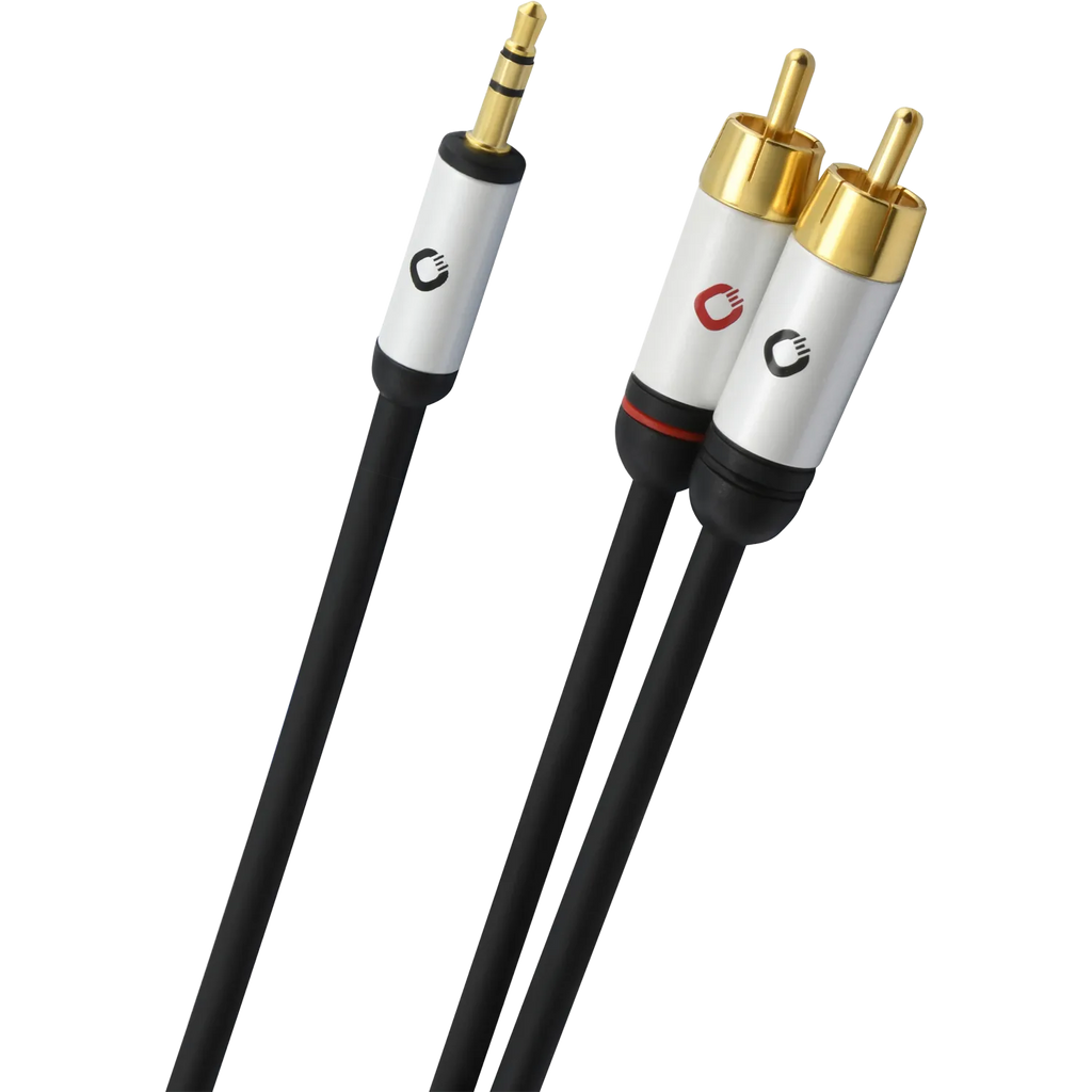 Oehlbach 3,5 Klinke auf 2xCinch  i-Connect RCA Jack